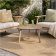 Afuera Living Acacia Wood Patio End Table with Natural Finish