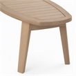 Afuera Living Acacia Wood Patio End Table with Natural Finish