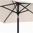 Afuera Living 9' Outdoor Patio Umbrella in Beige with Steel Frame