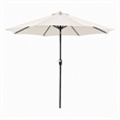 Afuera Living 9' Outdoor Patio Umbrella in Beige with Steel Frame