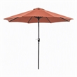 Afuera Living 9' Outdoor Patio Umbrella in Sienna Red with Steel Frame