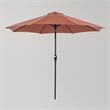 Afuera Living 9' Outdoor Patio Umbrella in Sienna Red with Steel Frame