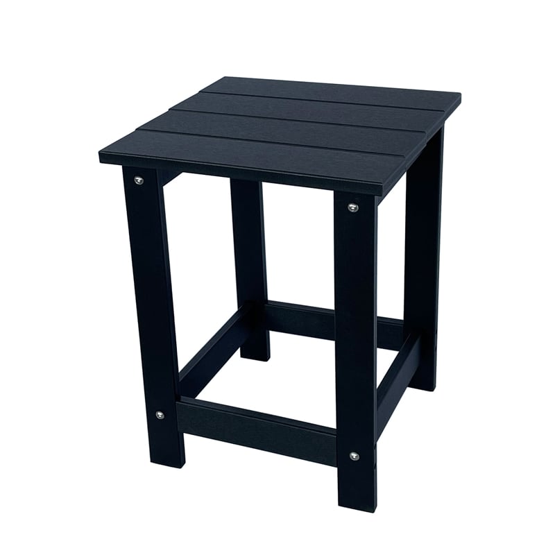 Afuera Living Adirondack Square Resin End Table for Indoor/Outdoor Use