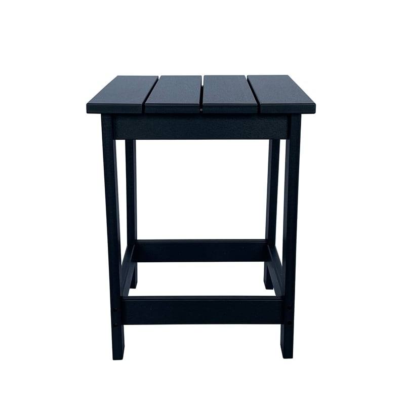 Afuera Living Adirondack Square Resin End Table for Indoor/Outdoor Use