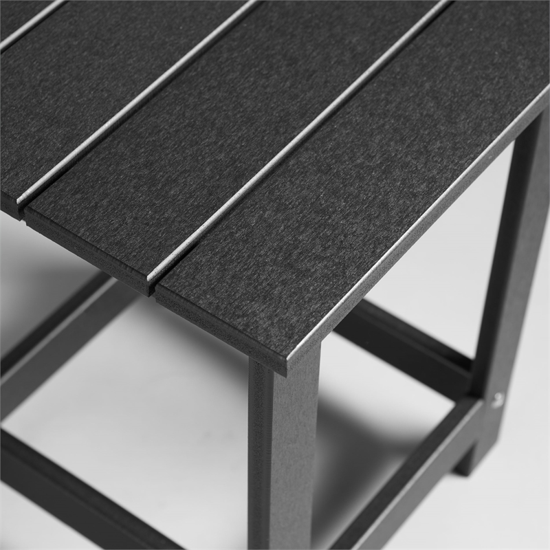 Afuera Living Adirondack Square Resin End Table for Indoor/Outdoor Use