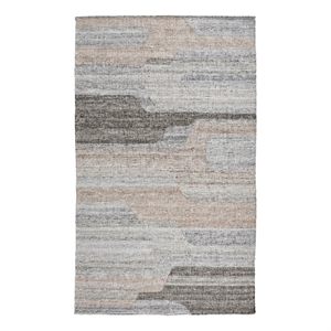 Afuera Living 108 x 144&quot Geometric Polyester Area Rug in Sand