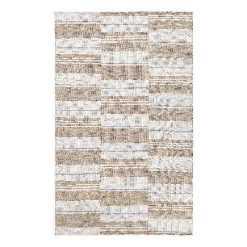 Afuera Living 96 x 120 in Polypropylene Area Rug in Ivory/Natural