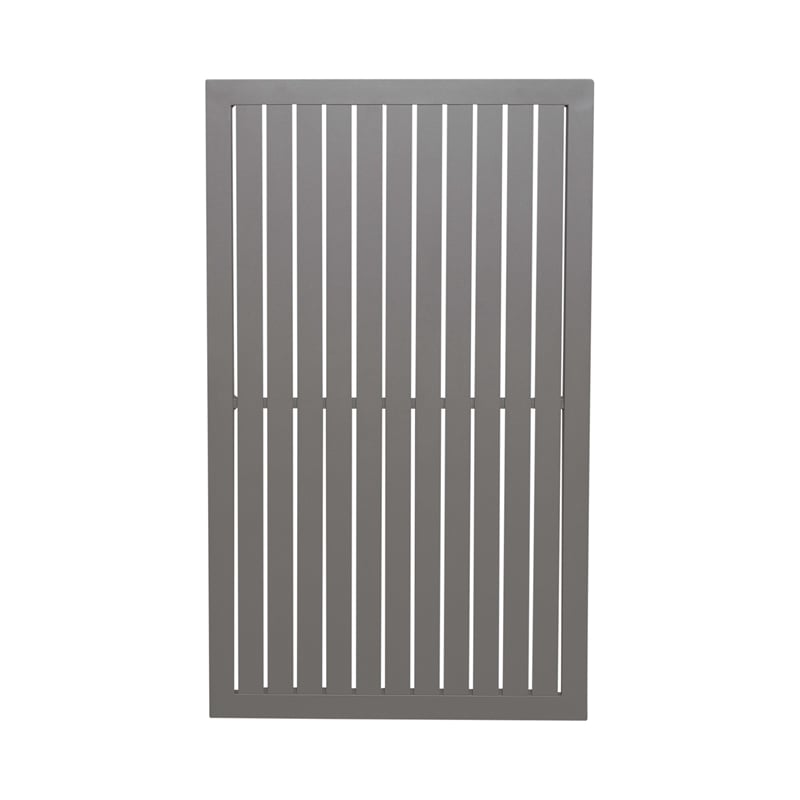 Afuera Living Gray Aluminum Outdoor Cocktail Table with Slat Top