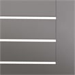 Afuera Living Gray Aluminum Outdoor Cocktail Table with Slat Top