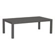 Afuera Living Gray Aluminum Outdoor Cocktail Table with Slat Top