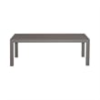 Afuera Living Gray Aluminum Outdoor Cocktail Table with Slat Top