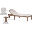 Afuera Living Cream Water Resistant Patio Lounge Chair with Cover
