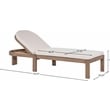 Afuera Living Cream Water Resistant Patio Lounge Chair with Cover