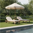 Afuera Living Cream Water Resistant Patio Lounge Chair with Cover
