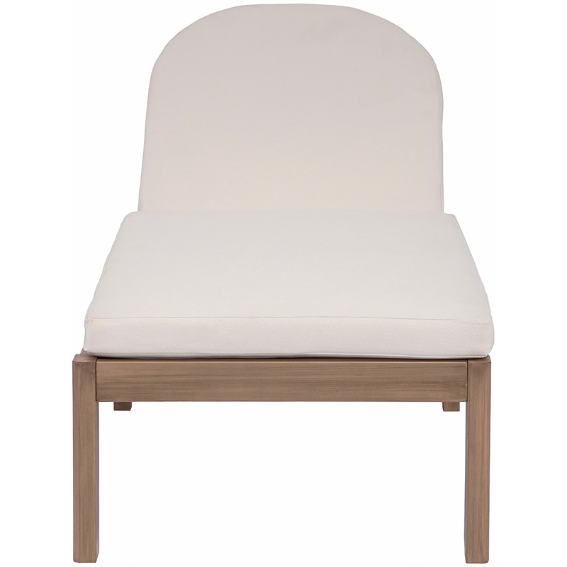 Afuera Living Cream Water Resistant Patio Lounge Chair with Cover