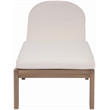 Afuera Living Cream Water Resistant Patio Lounge Chair with Cover