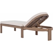 Afuera Living Cream Water Resistant Patio Lounge Chair with Cover