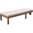 Afuera Living Cream Water Resistant Patio Lounge Chair with Cover