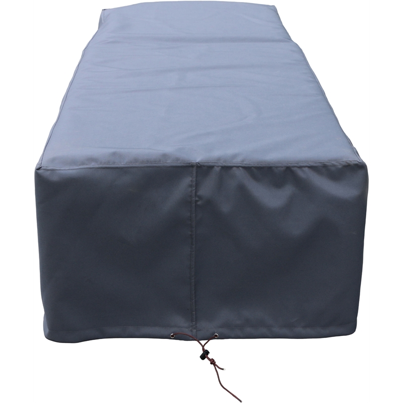Afuera Living Cream Water Resistant Patio Lounge Chair with Cover