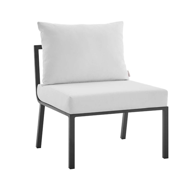 Afuera Living 5-Piece Aluminum Patio Sectional Set w/ Coffee Table