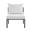 Afuera Living 5-Piece Aluminum Patio Sectional Set w/ Coffee Table