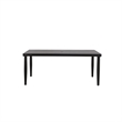 Afuera Living Aluminum Patio Dining Table with Slatted Top in Brown Finish