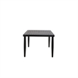 Afuera Living Aluminum Patio Dining Table with Slatted Top in Brown Finish