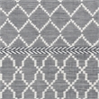 Afuera Living Lattice Polyester Fabric Accent Rug in Gray/Ivory 60 x 96