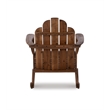 Afuera Living Solid Acacia Wood Outdoor Rocker in Acorn Brown Stain