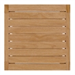 Afuera Living Teak Wood Patio Side Table in Natural Finish