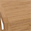 Afuera Living Teak Wood Patio Side Table in Natural Finish
