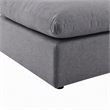 Afuera Living Modern Outdoor Patio Ottoman in Gray Finish