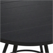 Afuera Living Outdoor Metal Pub Set with Beige Striped Fabric and Black Frame