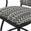 Afuera Living Jenna Counter Height Swivel Stool in Multi-Color and Black