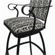 Afuera Living Jenna Counter Height Swivel Stool in Multi-Color and Black