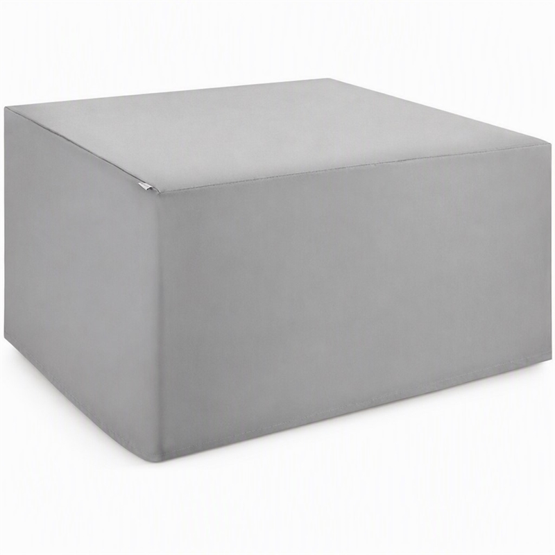 Afuera Living Polyester Outdoor Dining Set Cover in Gray Fabric