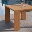 Afuera Living Acacia Wood Outdoor Patio Side Table in Natural Finish