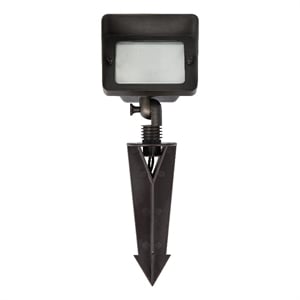 Afuera Living Outdoor 12V Cast Brass Flood Light in Dark Bronze Finish