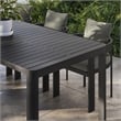 Afuera Living Aluminum Extendable Outdoor Dining Table in Grey 71-94.5 Inches