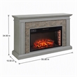 Afuera Living Stacked Stone Fireplace in Gray with 33