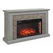 Afuera Living Stacked Stone Fireplace in Gray with 33