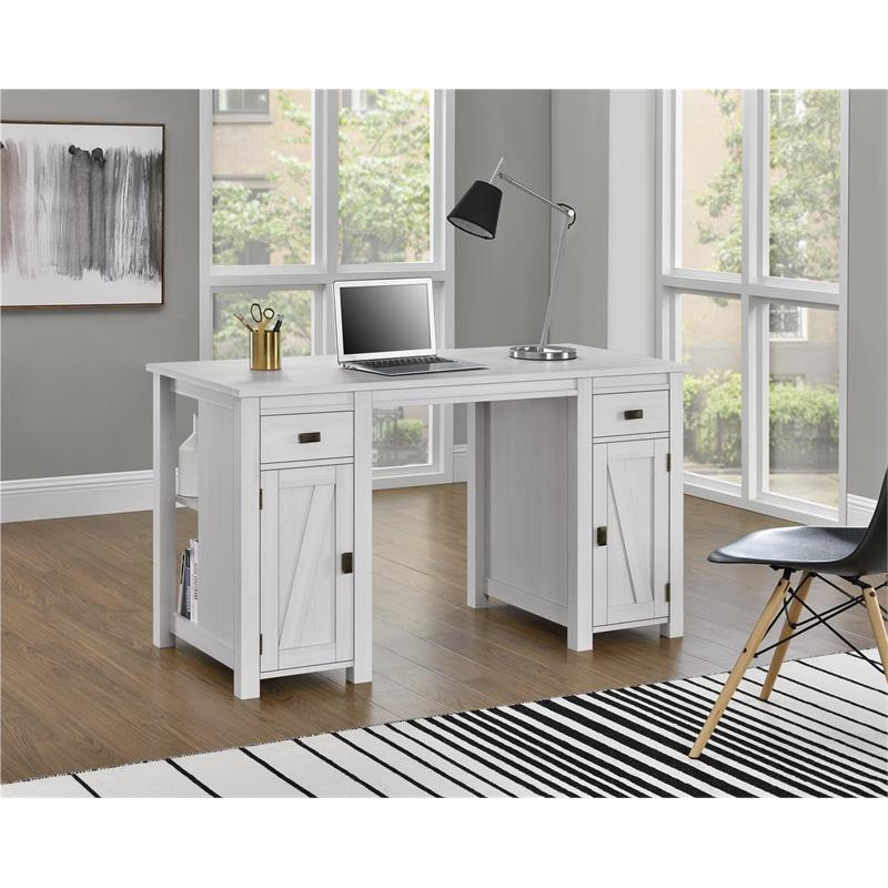 Ameriwood Home Farmington Craft Table in Ivory Pine