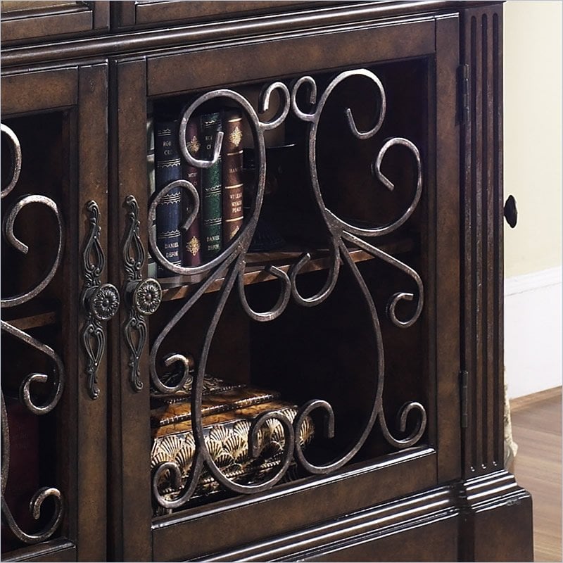 Pulaski Carmel Granite Top Sideboard in Brown 704255