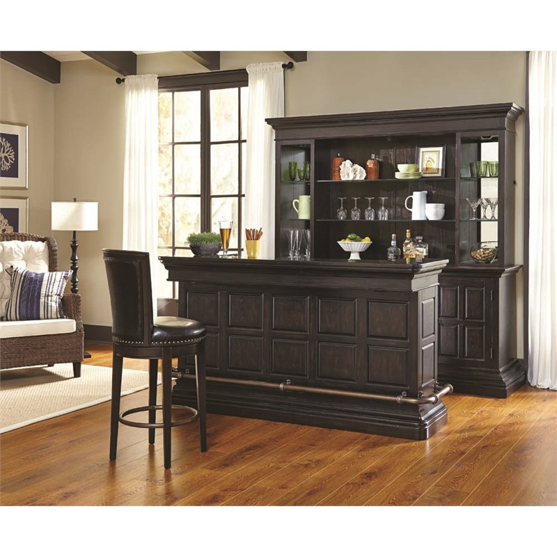 Pulaski Burton Home Bar in Burnished Sienna Brown 67590001KIT