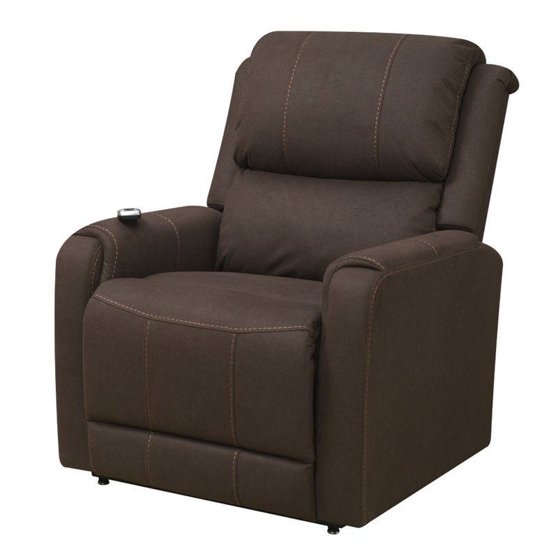 Pulaski Prime Resources Heat and Massaging Lift Recliner in Brown
