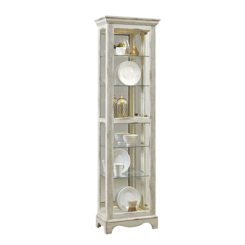 Ski Weathered White Curio In P021595 Ski Weathered White Curio In