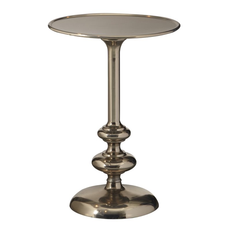 Pulaski Accentrics Home Round Pedestal Table In Silver Ds D051020