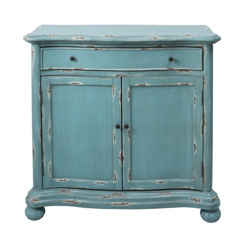 Pulaski French Country Door Accent Chest In Distressed Blue Ds D115003 Pulaski French Country Door Accent Chest In Distressed Blue
