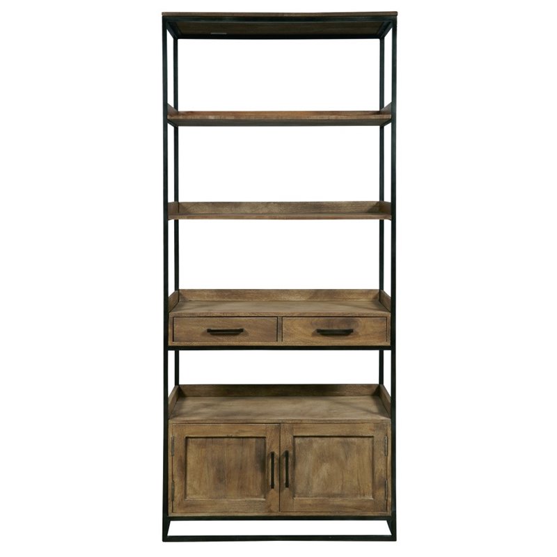 Pulaski Flatbush 2 Drawer Etagere In Brown P050414