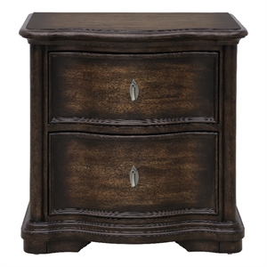 Cooper Falls 2-Drawer Wood Nightstand in Dark Otter Brown by Pulaski Furniture